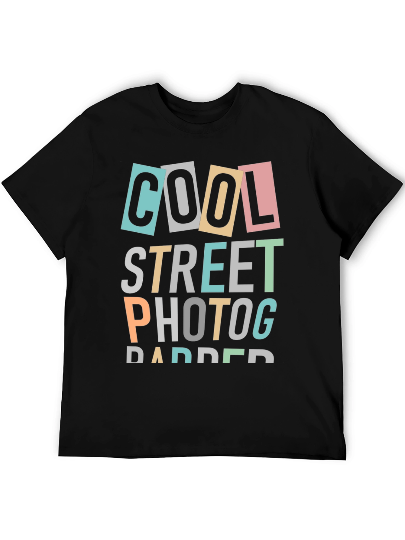 Cool Street Photographer Black T-Shirt
