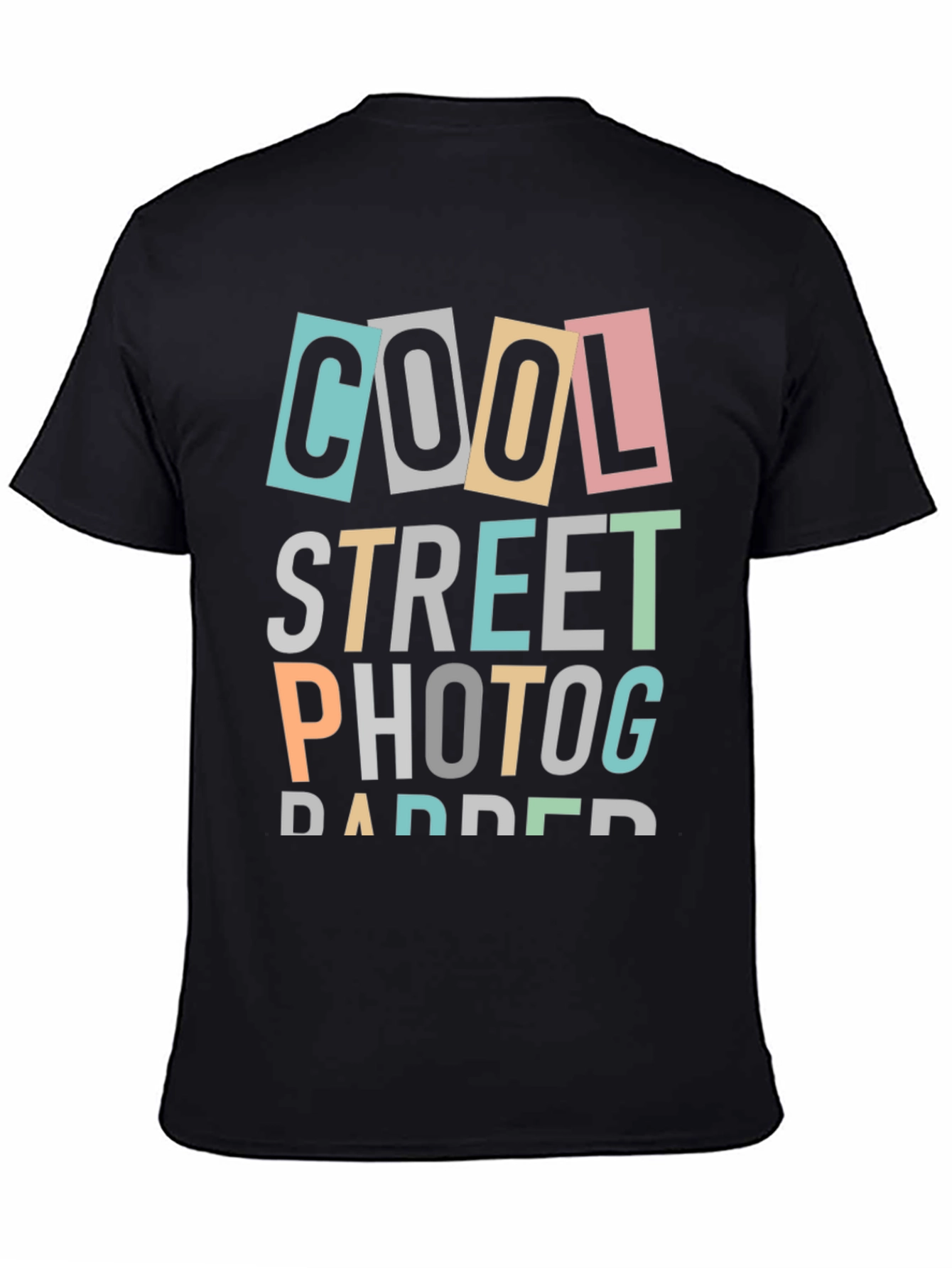 Cool Street Photographer Black T-Shirt
