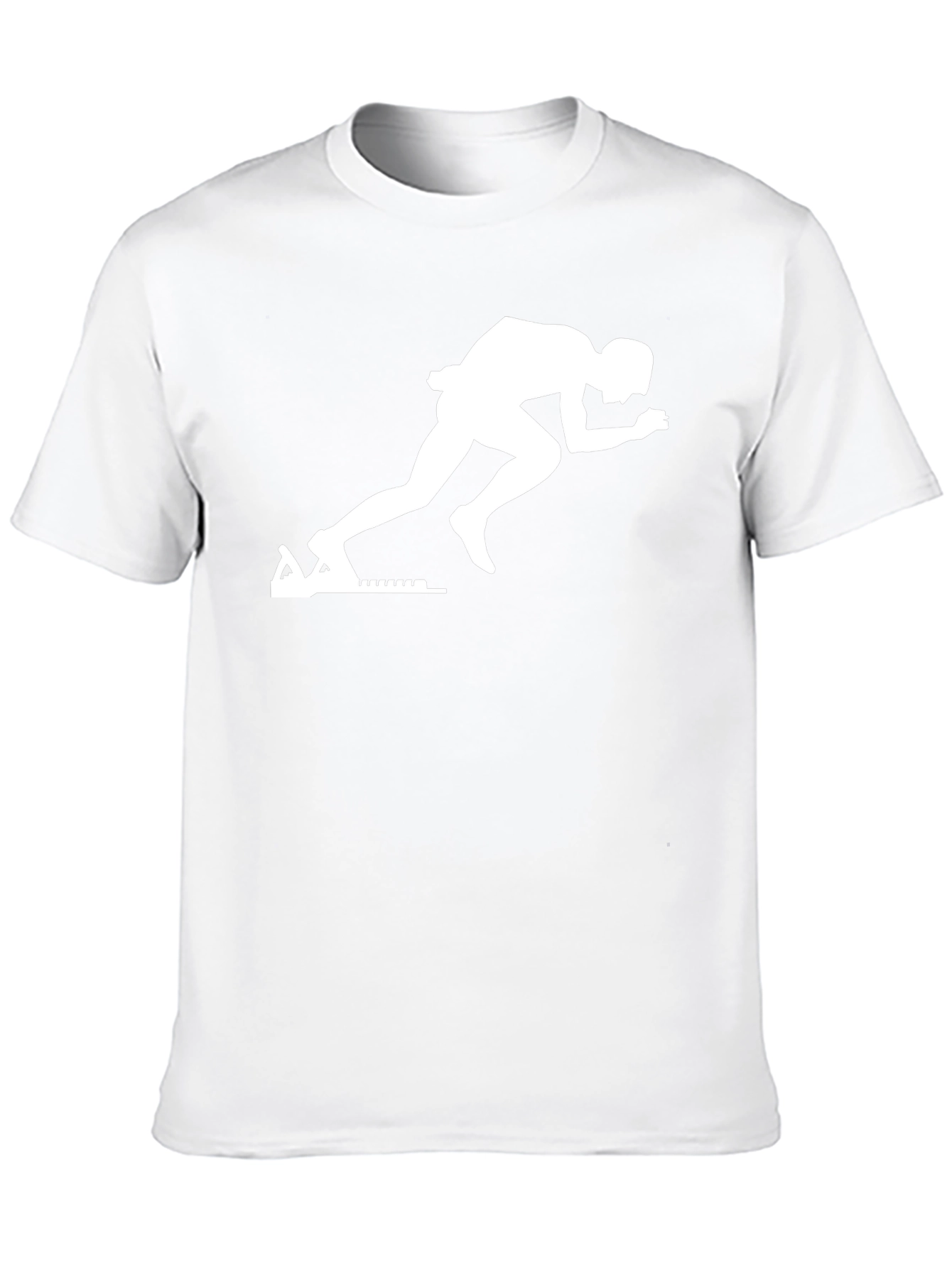 Runner Graphic Tee - Black Cotton T-Shirt