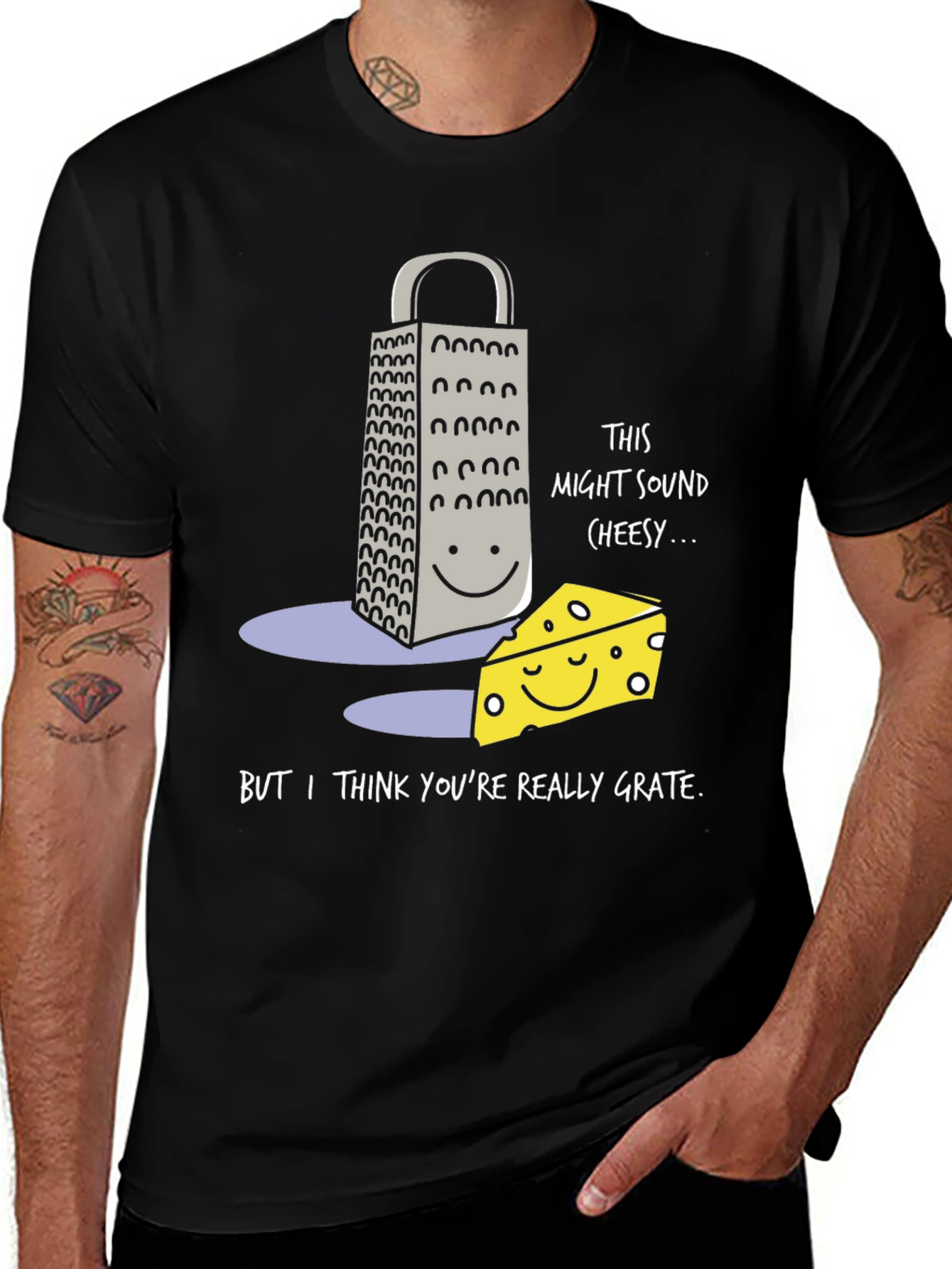 Cheesy Pun Graphic T-Shirt