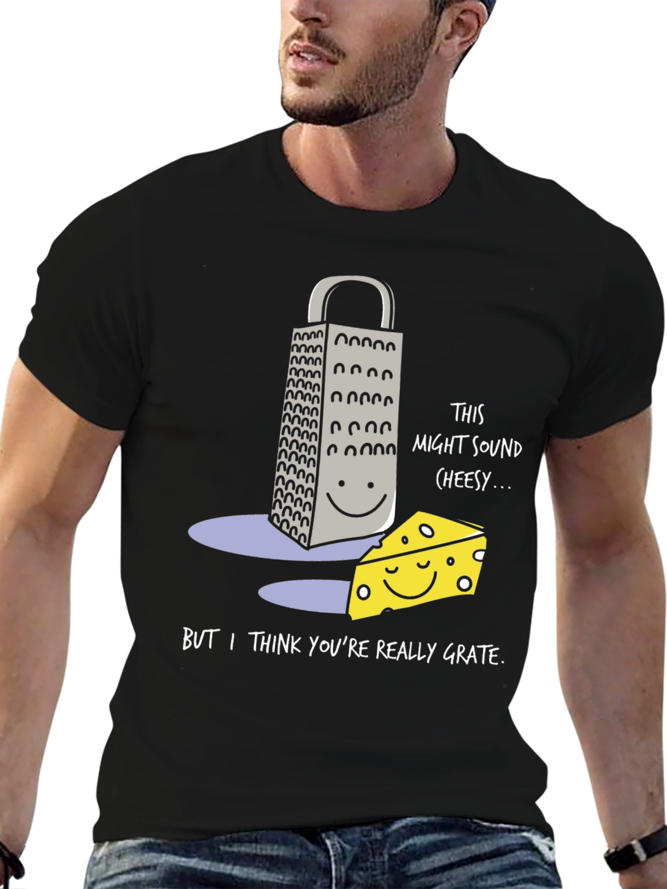 Cheesy Pun Graphic T-Shirt