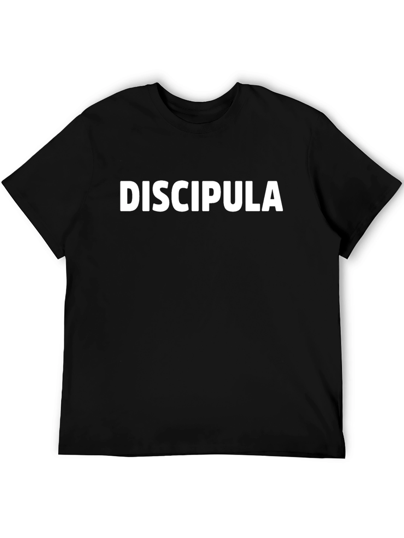 Discipula Graphic Tee - Black Cotton T-Shirt