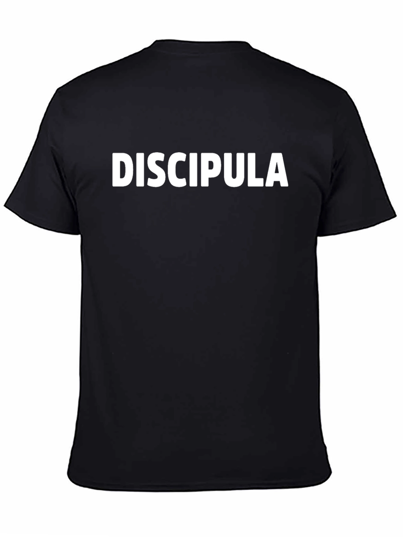 Discipula Graphic Tee - Black Cotton T-Shirt