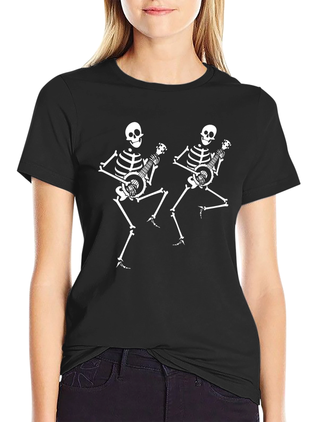 Dancing Skeleton Banjo T-Shirt