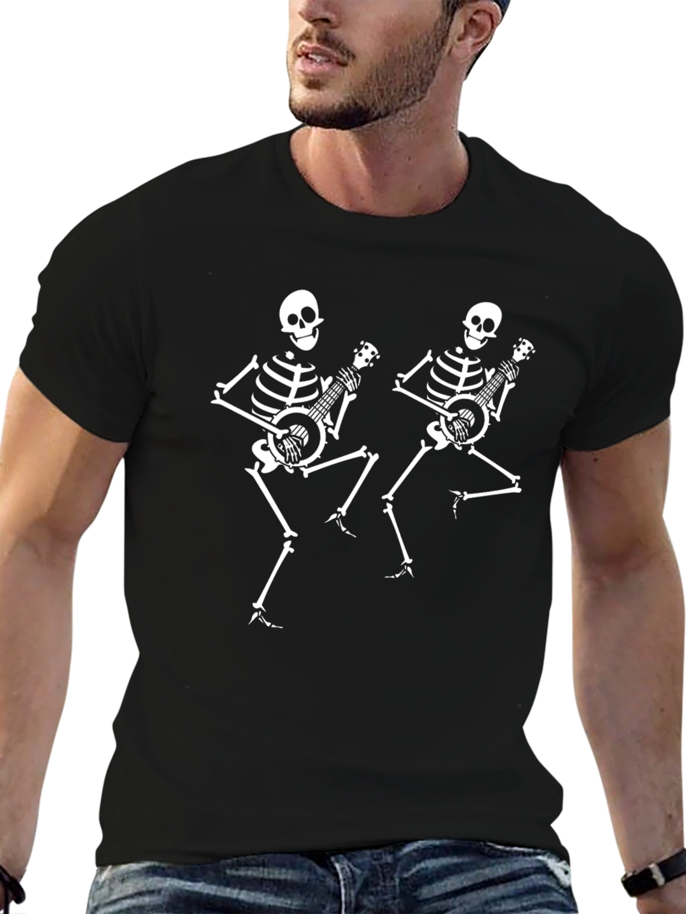 Dancing Skeleton Banjo T-Shirt