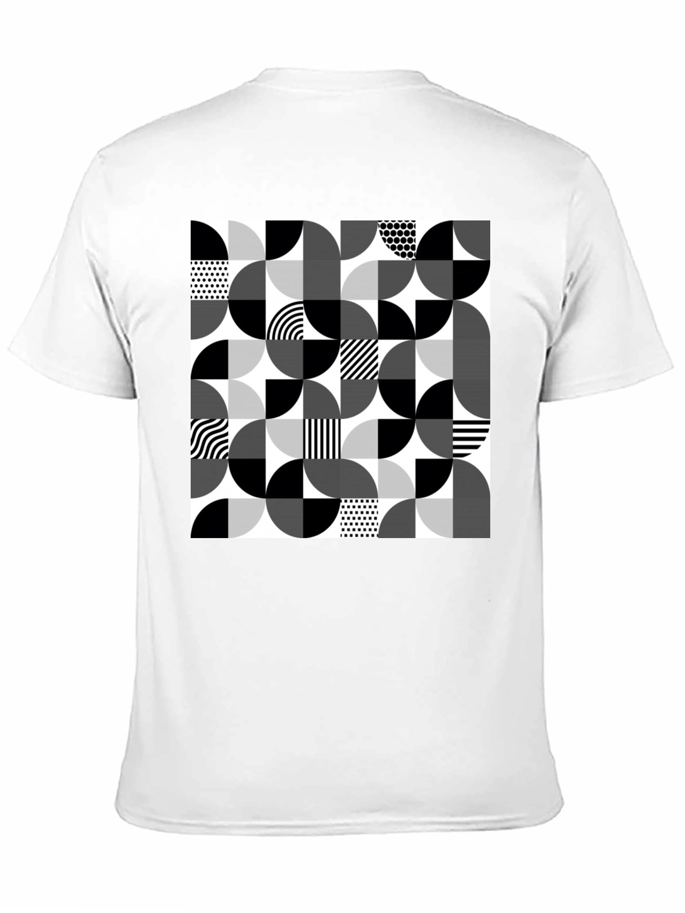 Geometric Circle Pattern T-Shirt - Modern Style