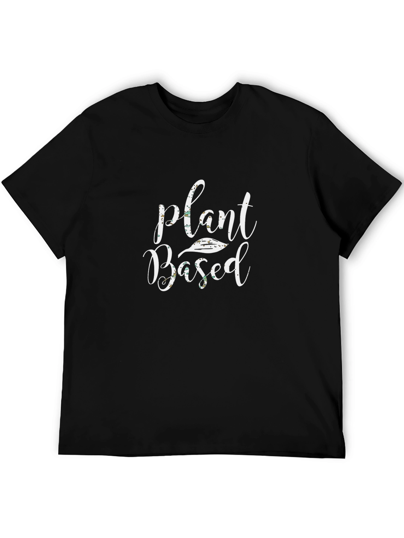 Plant Based Black T-Shirt - Vegan Lifestyle Apparel
