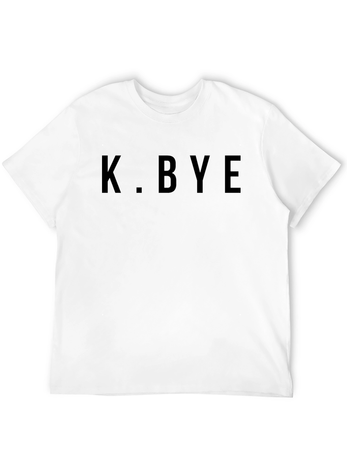 K. BYE Black Graphic Tee - Casual Style
