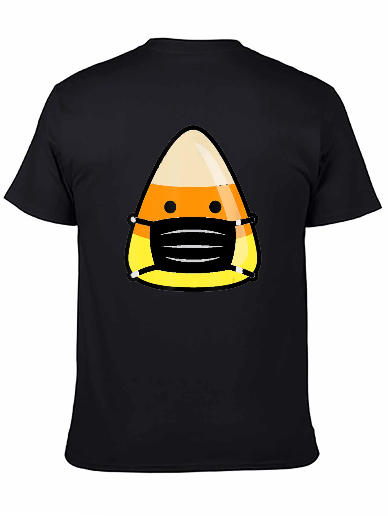 Candy Corn Mask Halloween T-Shirt