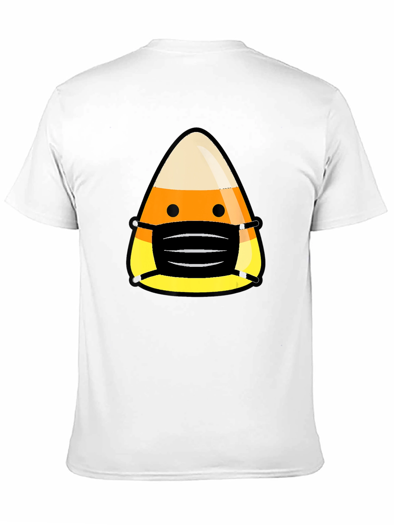 Candy Corn Mask Halloween T-Shirt