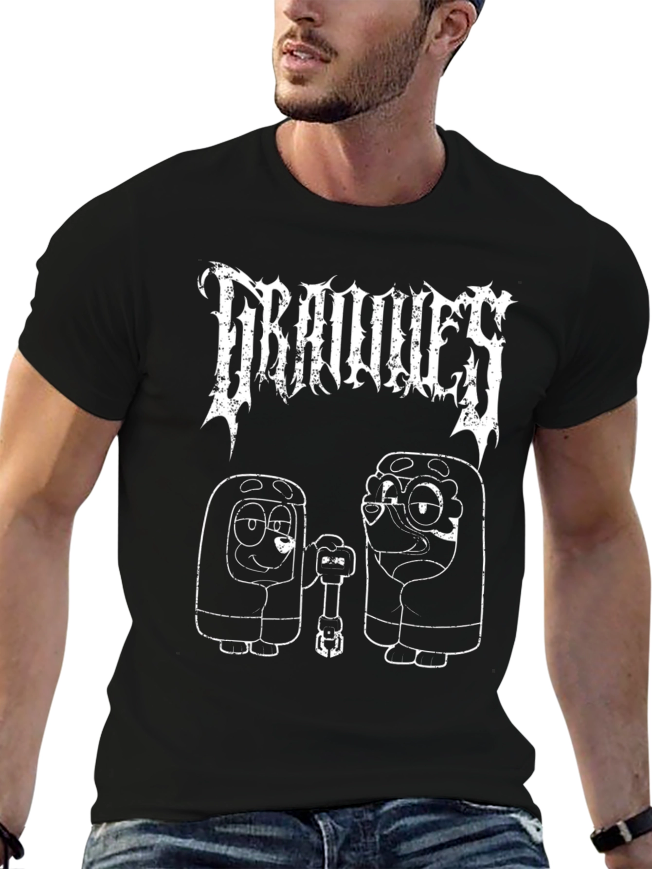 Piranhas Black Graphic T-Shirt