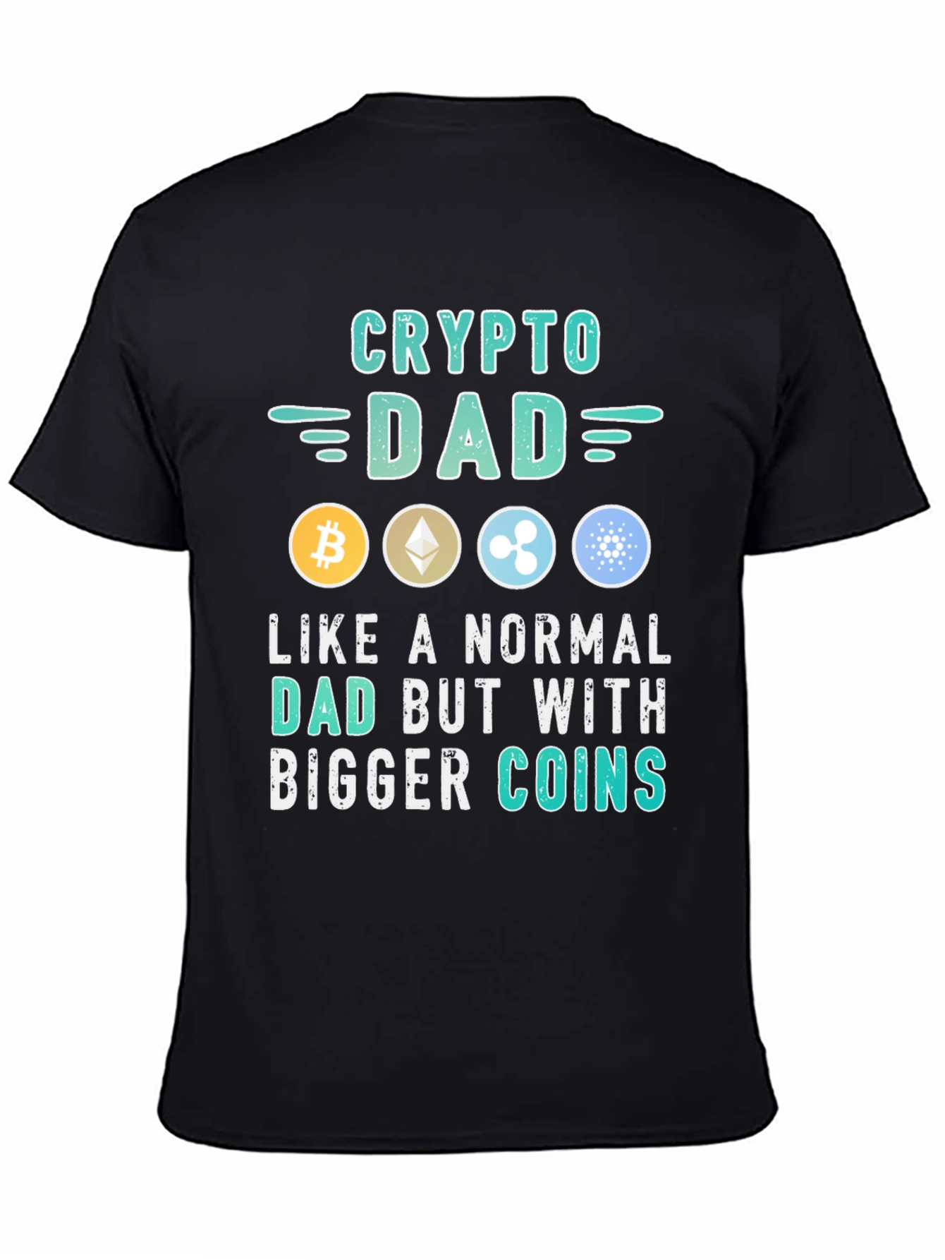 Crypto Dad T-Shirt - Bitcoin Ethereum & More!