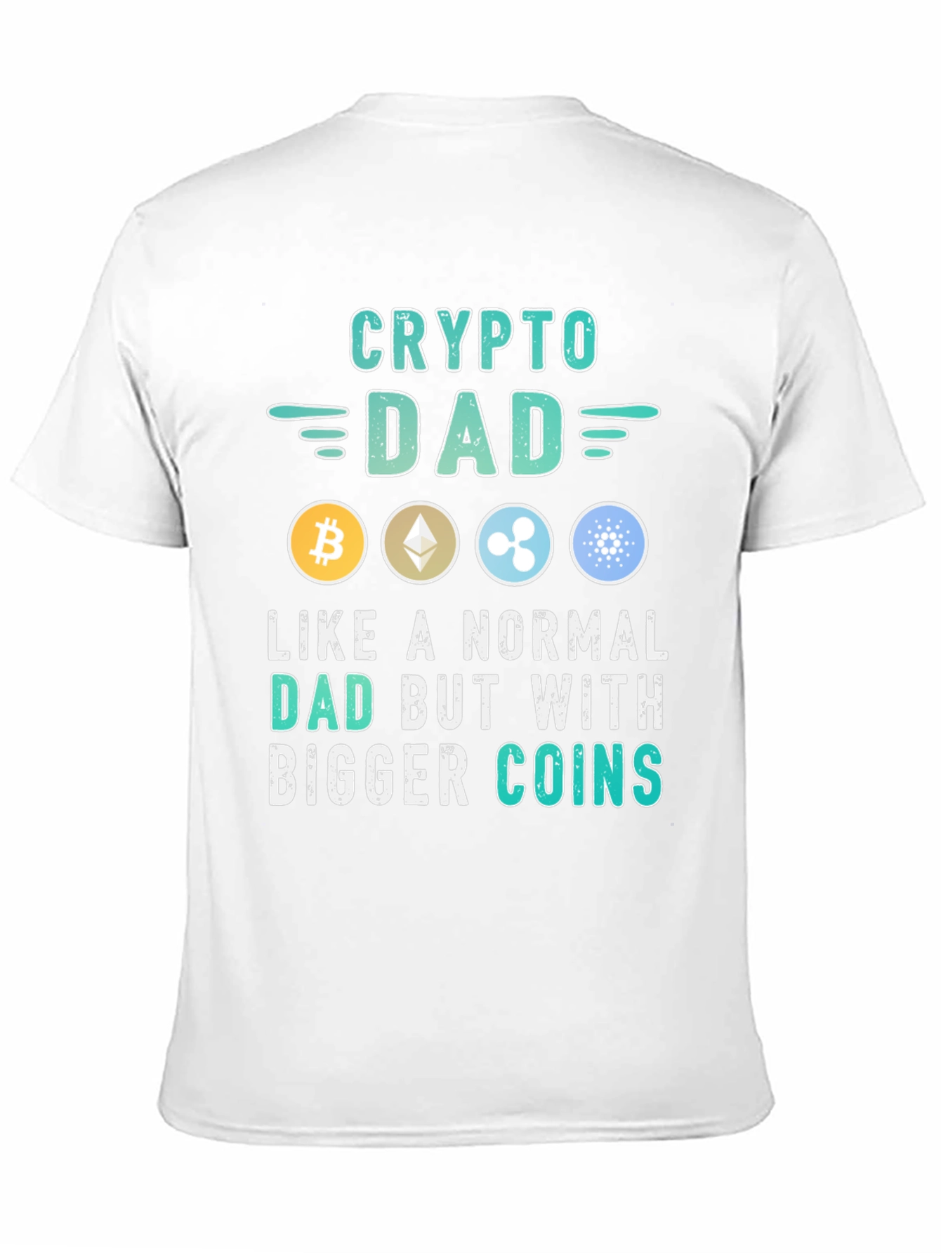 Crypto Dad T-Shirt - Bitcoin Ethereum & More!