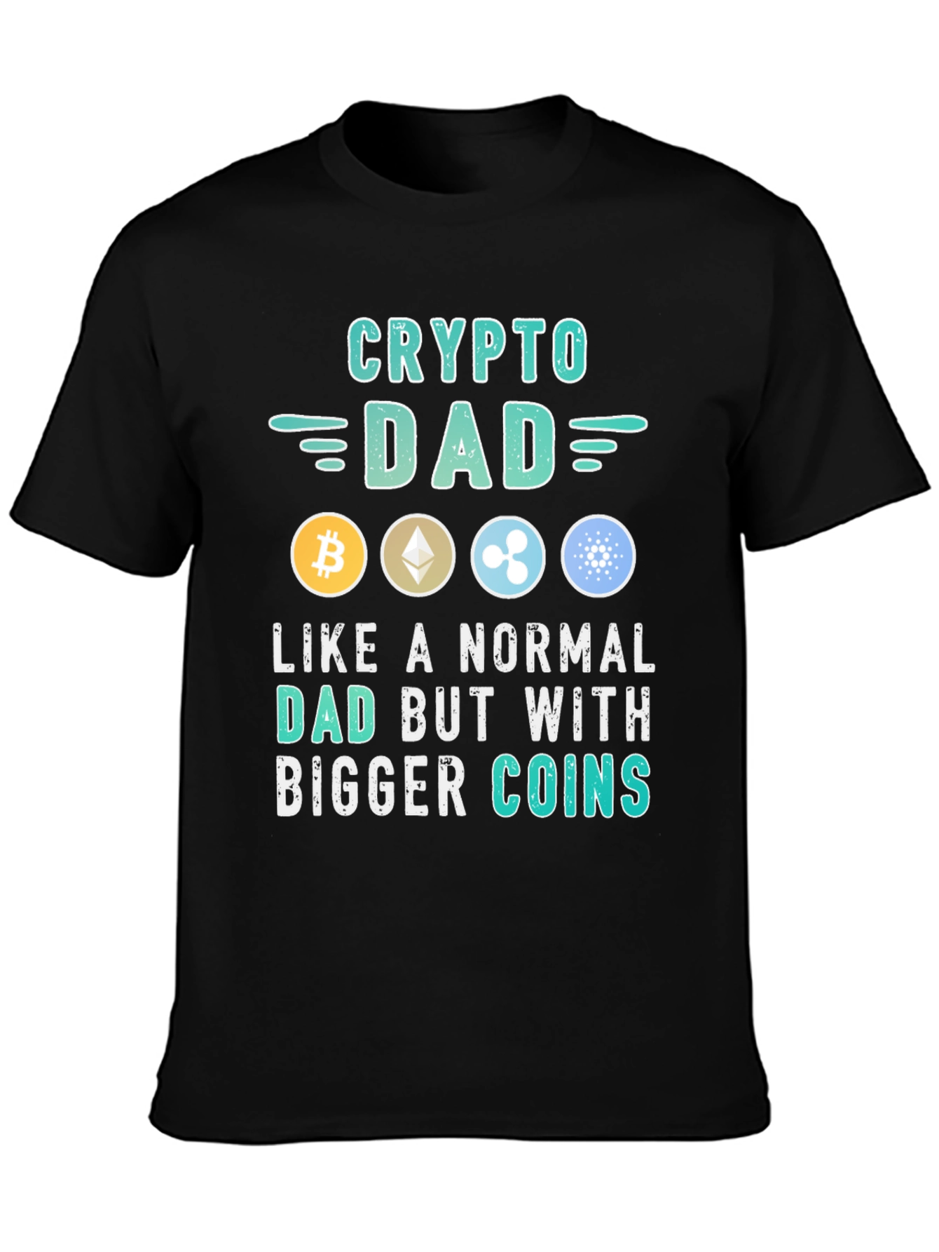 Crypto Dad T-Shirt - Bitcoin Ethereum & More!