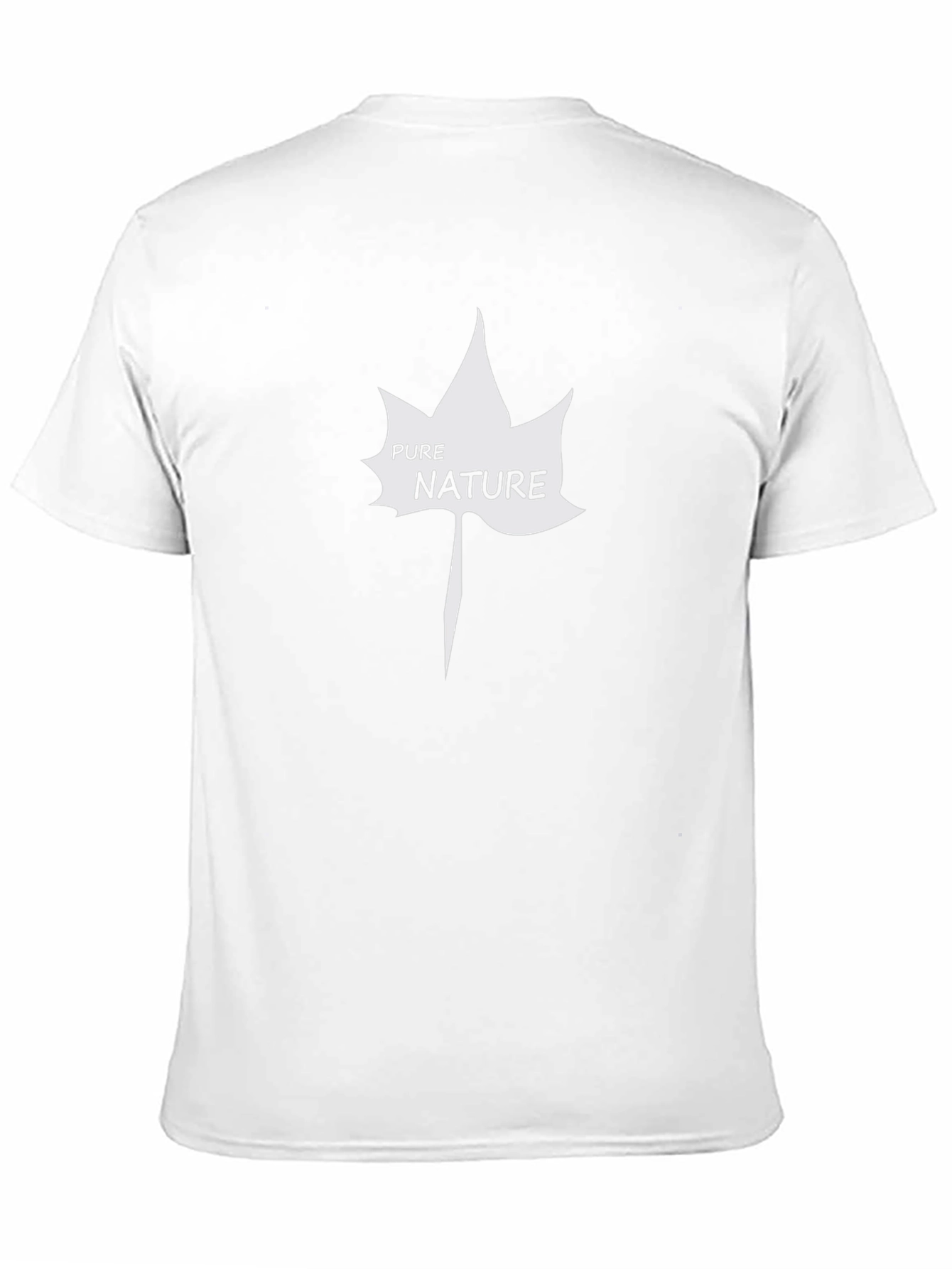 Pure Nature Leaf Graphic T-Shirt - Black