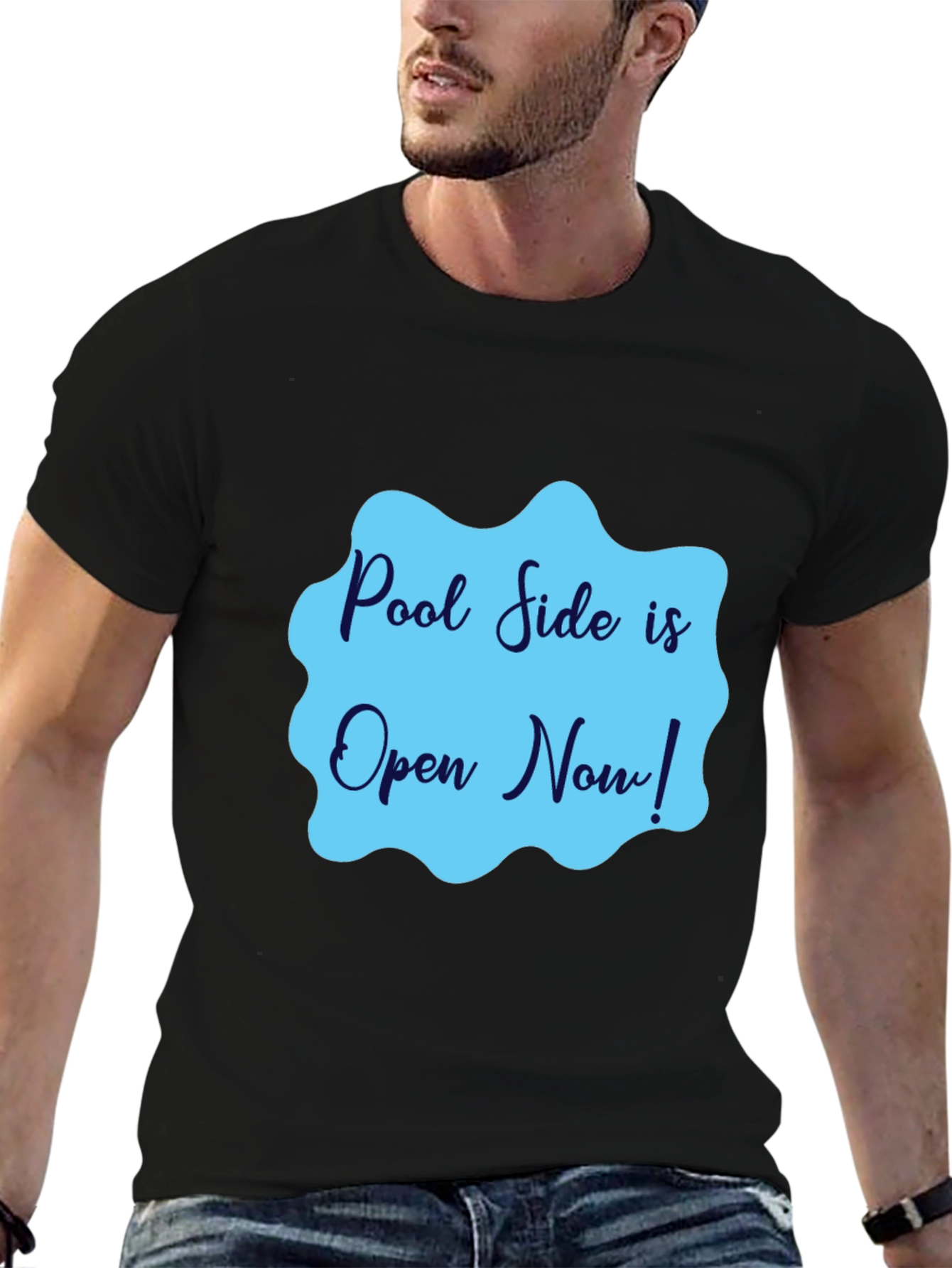 Pool Side is Open Now! Graphic Tee
