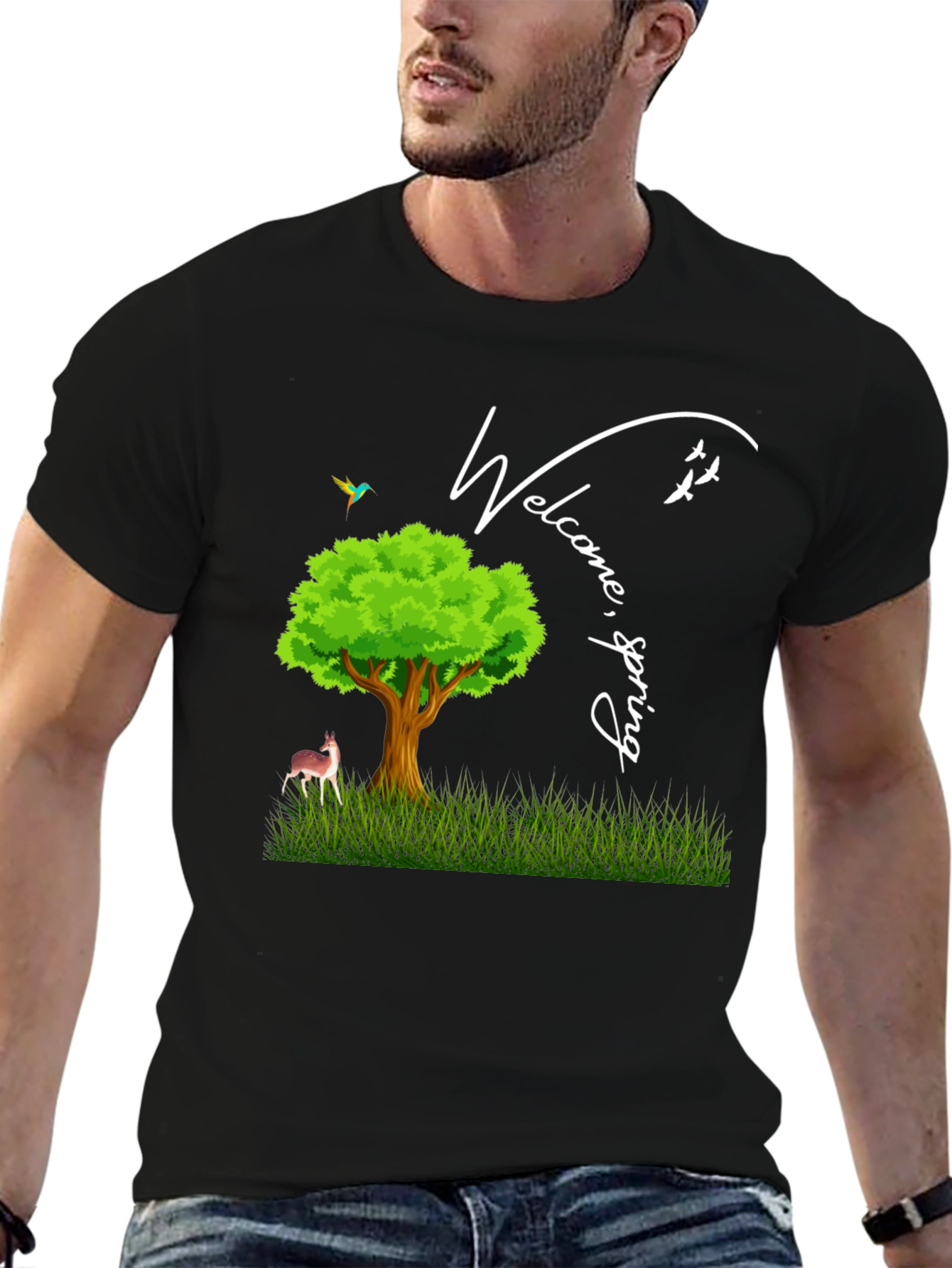 Welcome Spring Graphic T-Shirt
