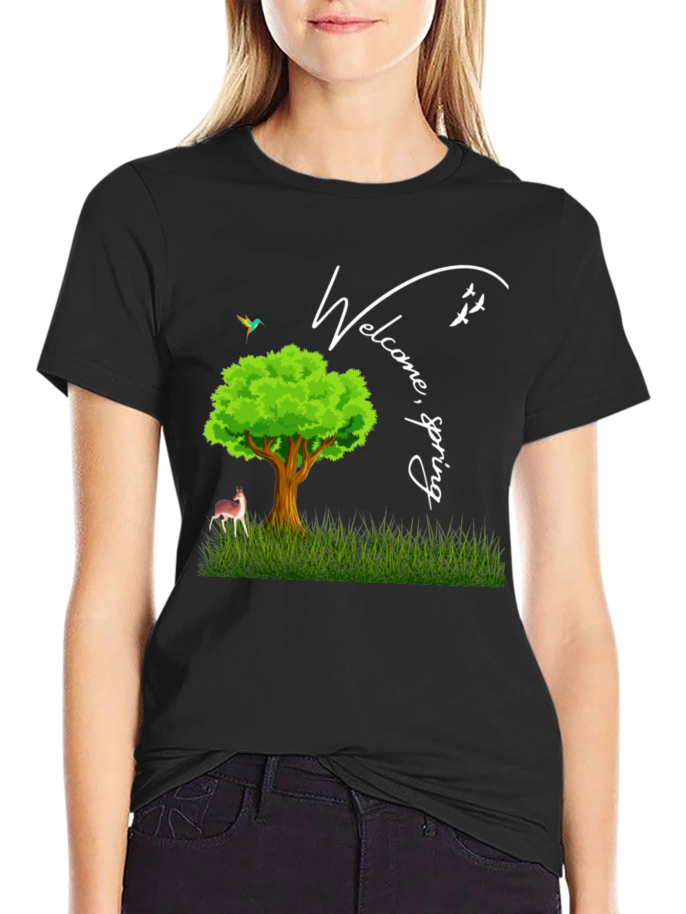 Welcome Spring Graphic T-Shirt