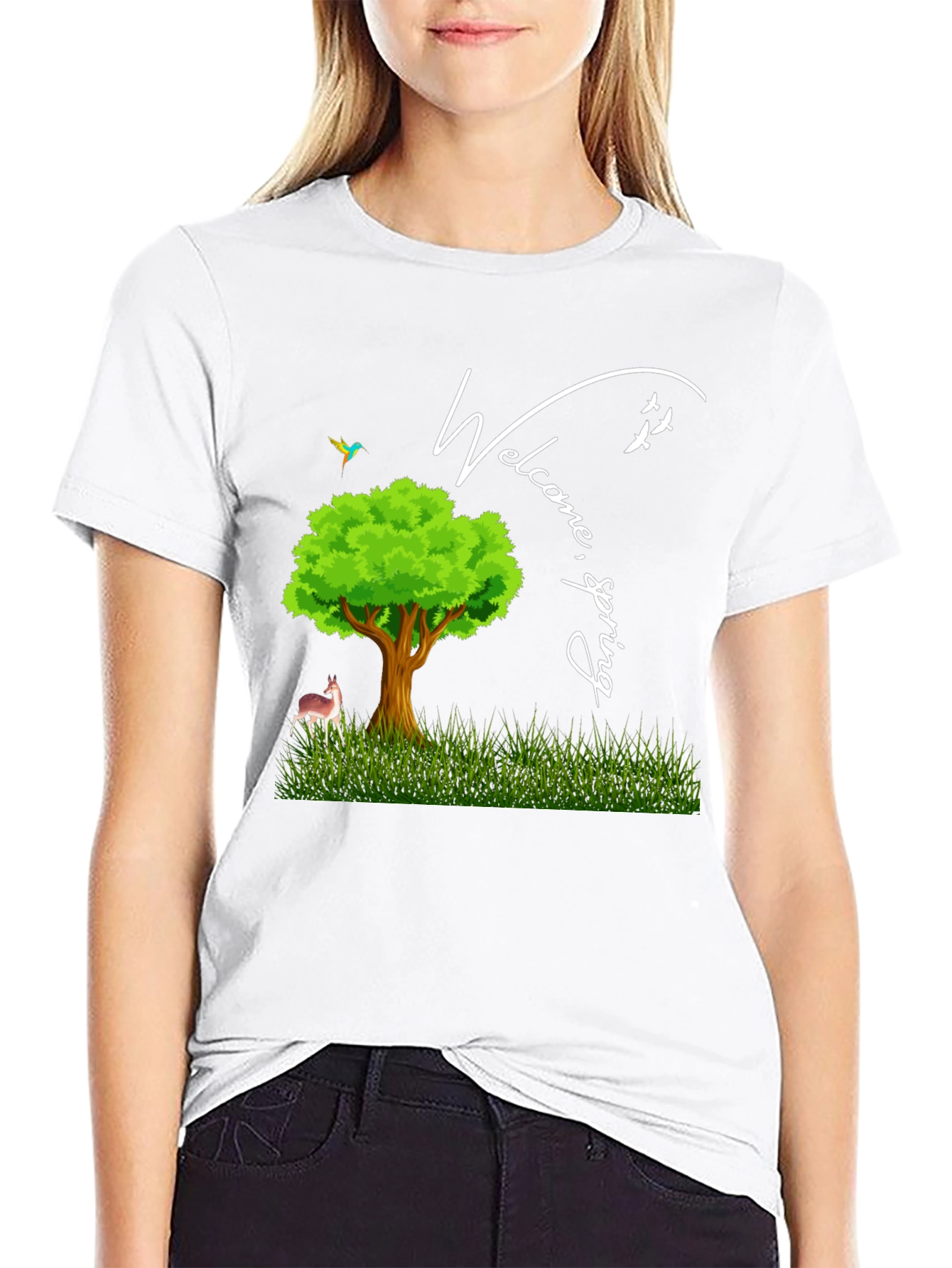 Welcome Spring Graphic T-Shirt
