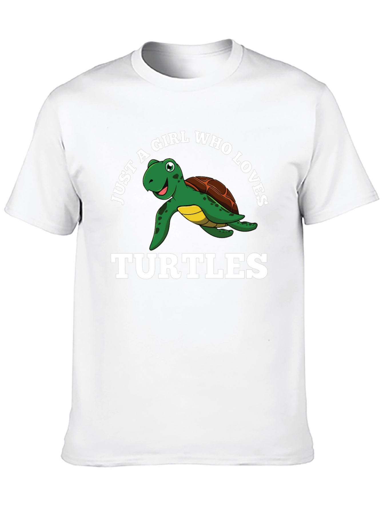 Just A Girl Who Loves Turtles Black T-Shirt