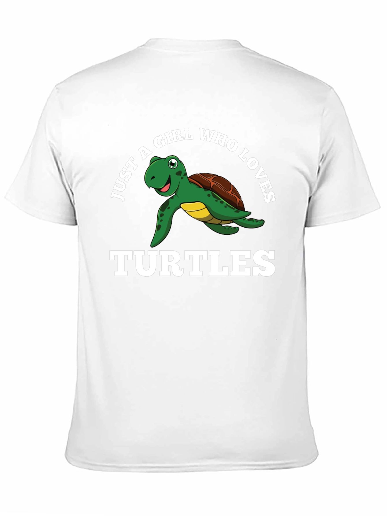 Just A Girl Who Loves Turtles Black T-Shirt