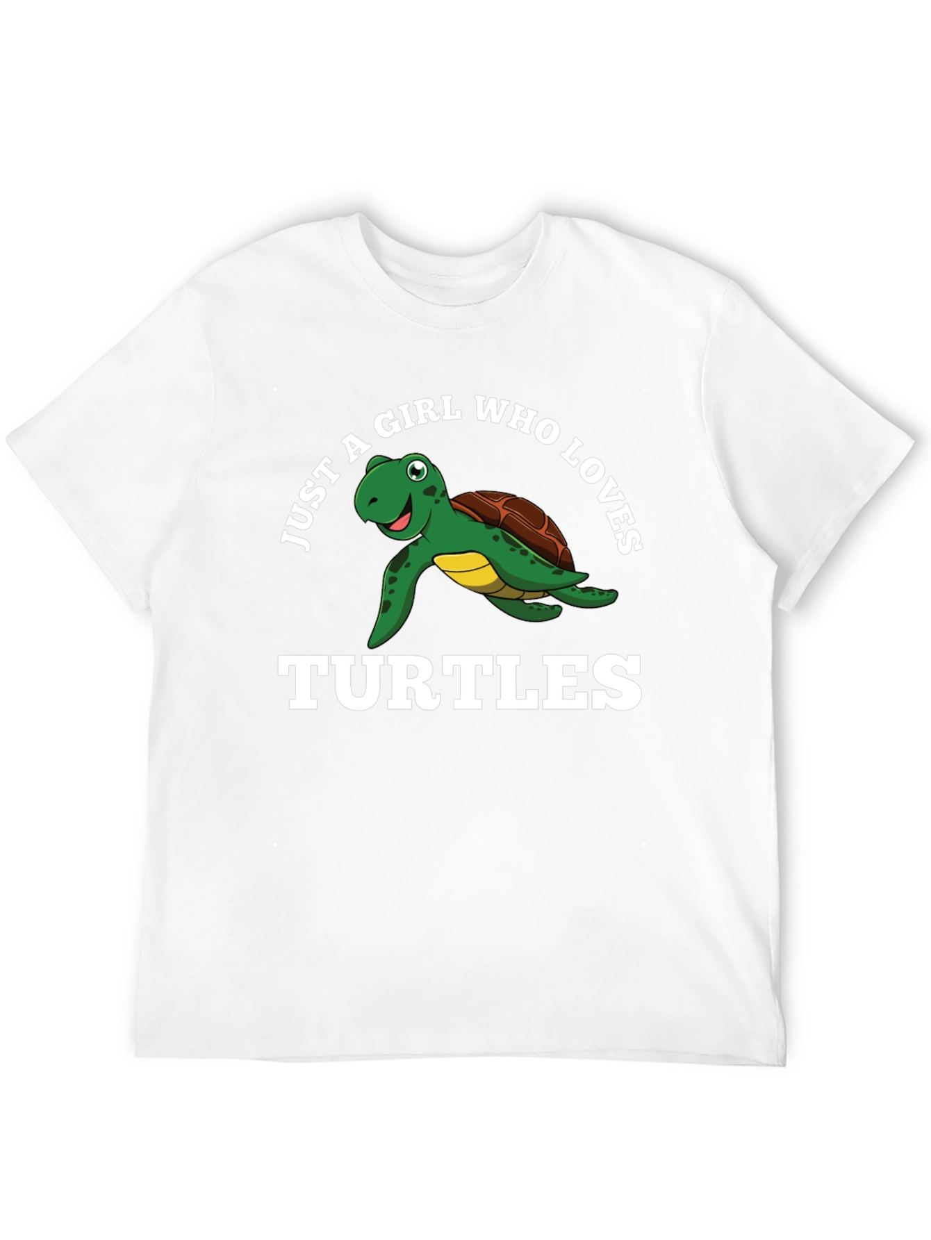 Just A Girl Who Loves Turtles Black T-Shirt