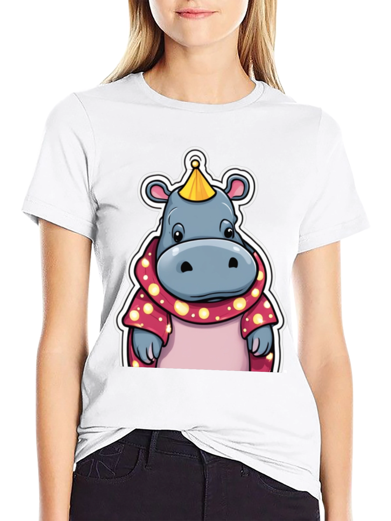 Cartoon Hippo T-Shirt