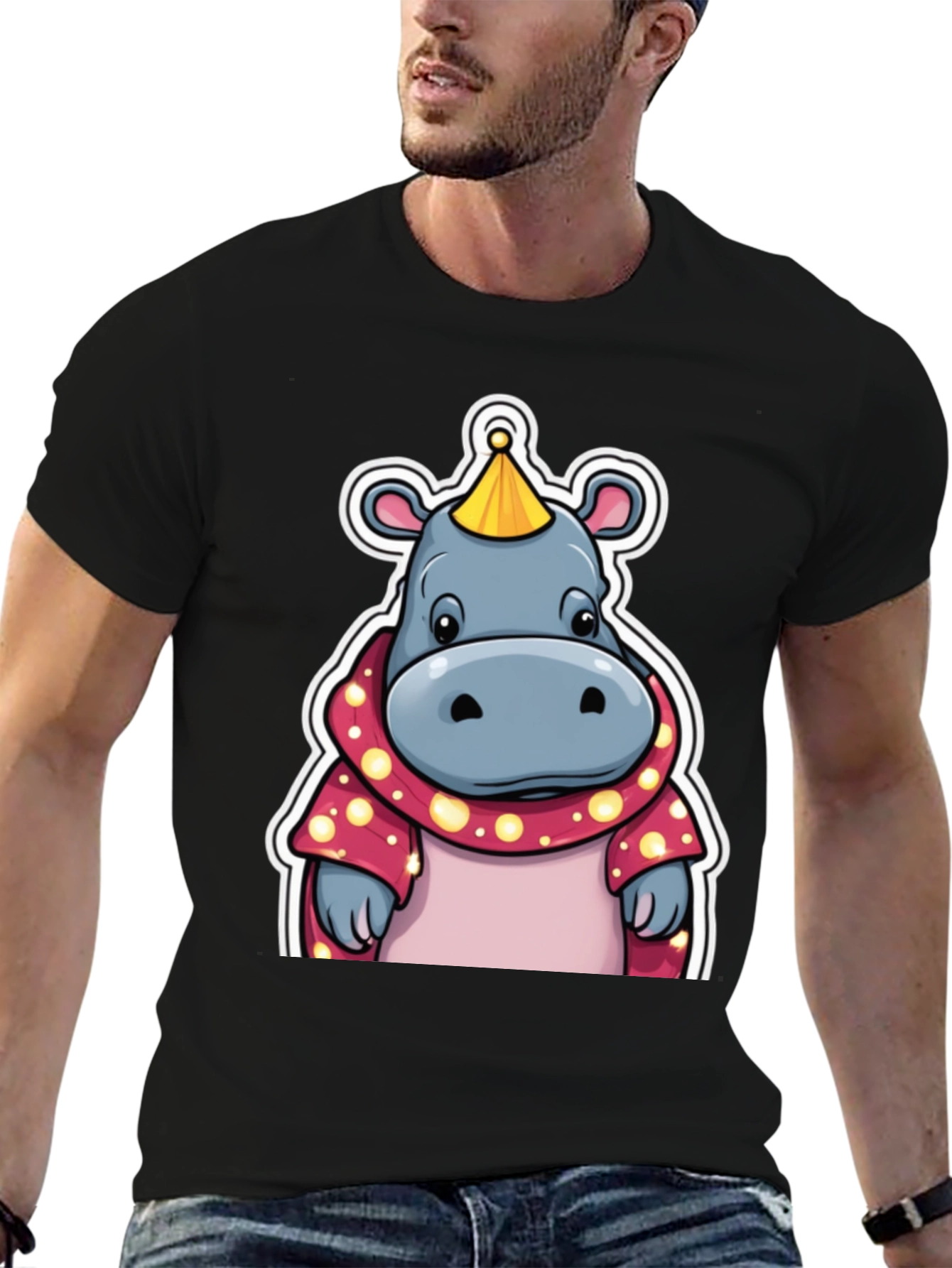 Cartoon Hippo T-Shirt