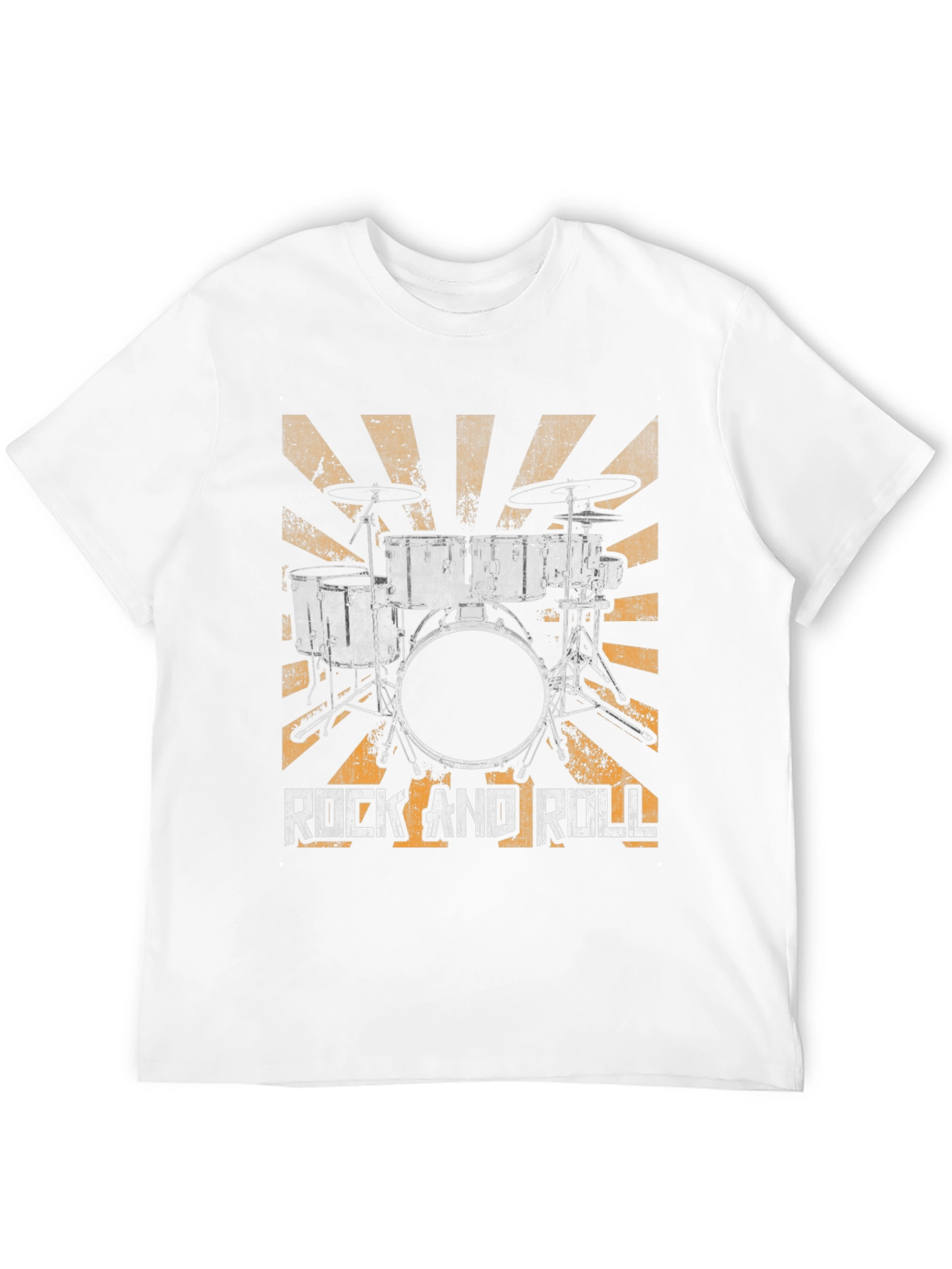 Rock and Roll Drum Kit Graphic Tee - Black