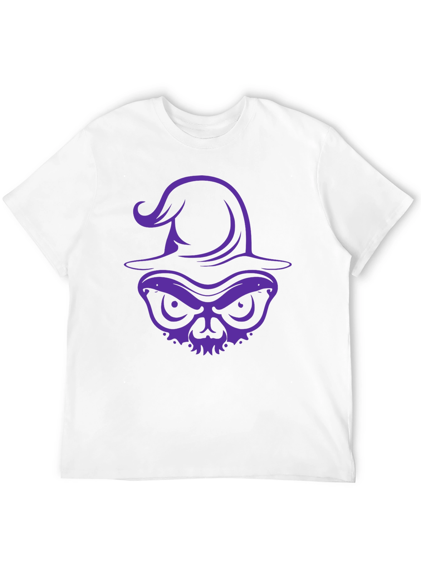 Witch Skull Graphic Tee - Halloween Shirt