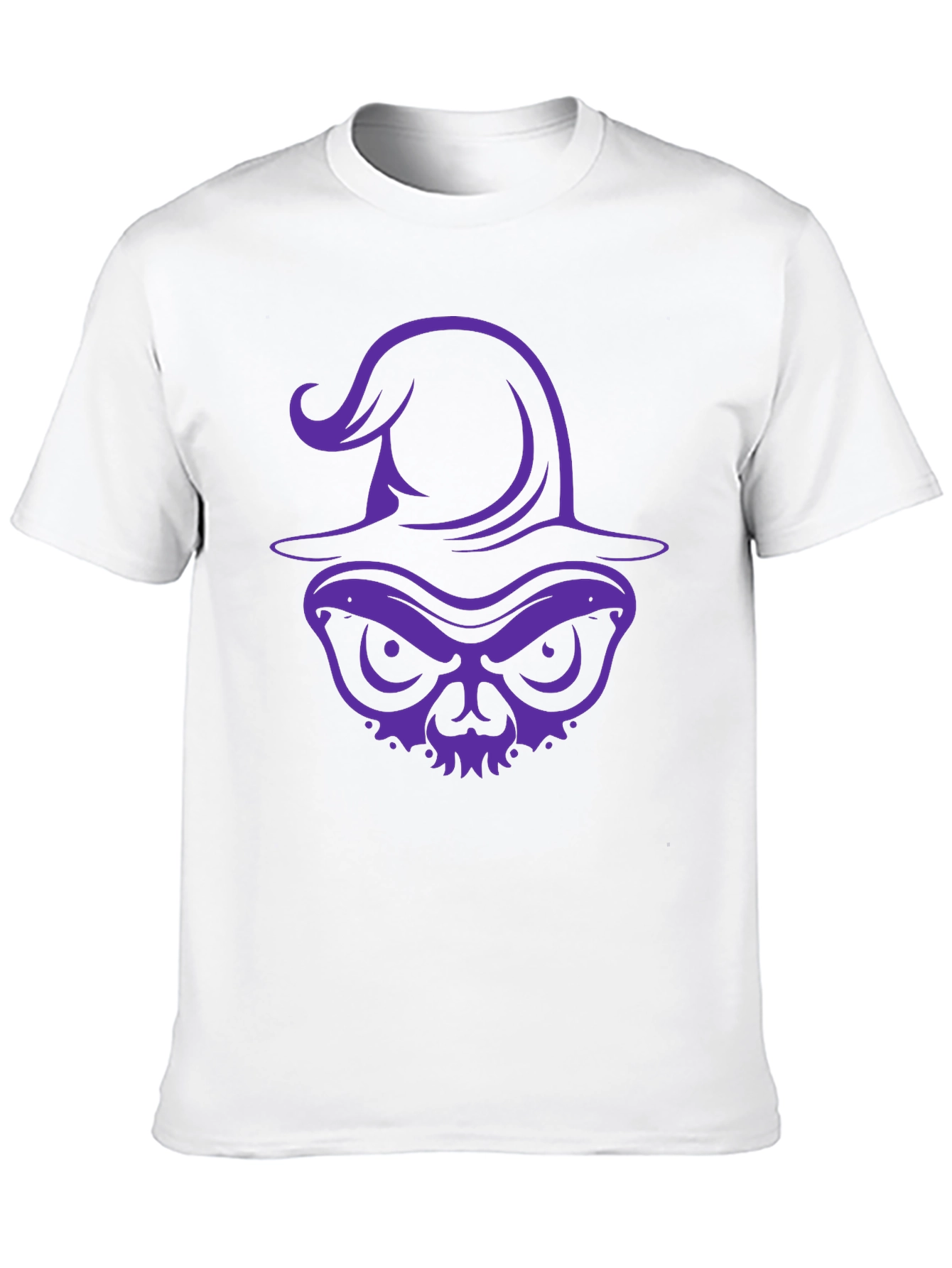 Witch Skull Graphic Tee - Halloween Shirt
