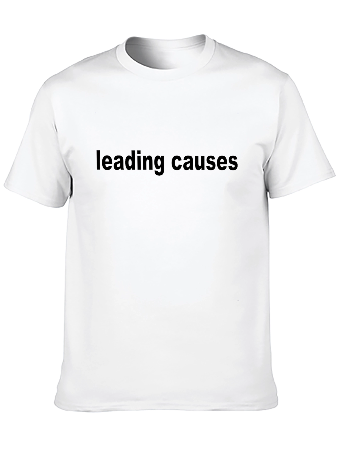 Leading Causes Black Graphic T-Shirt
