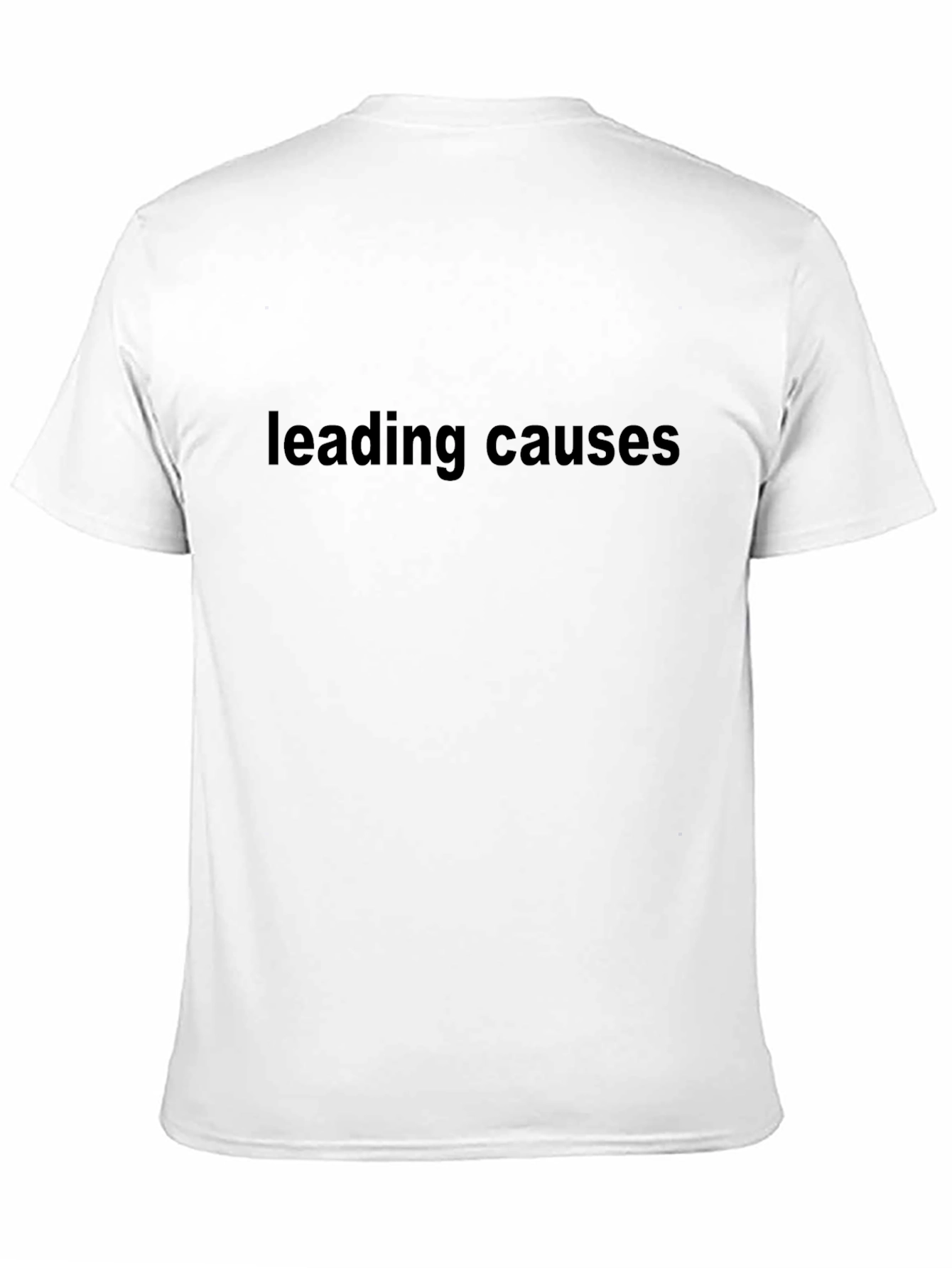 Leading Causes Black Graphic T-Shirt