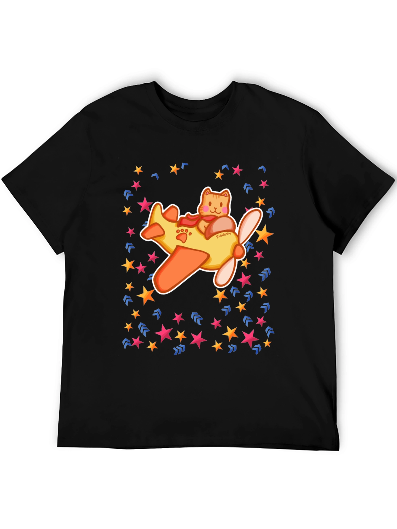 Cat Pilot T-Shirt - Fun Whimsical Design