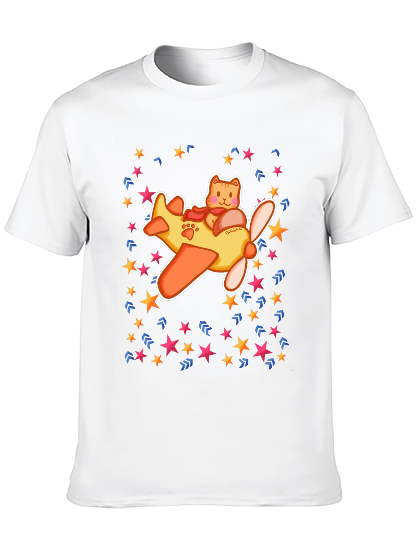 Cat Pilot T-Shirt - Fun Whimsical Design