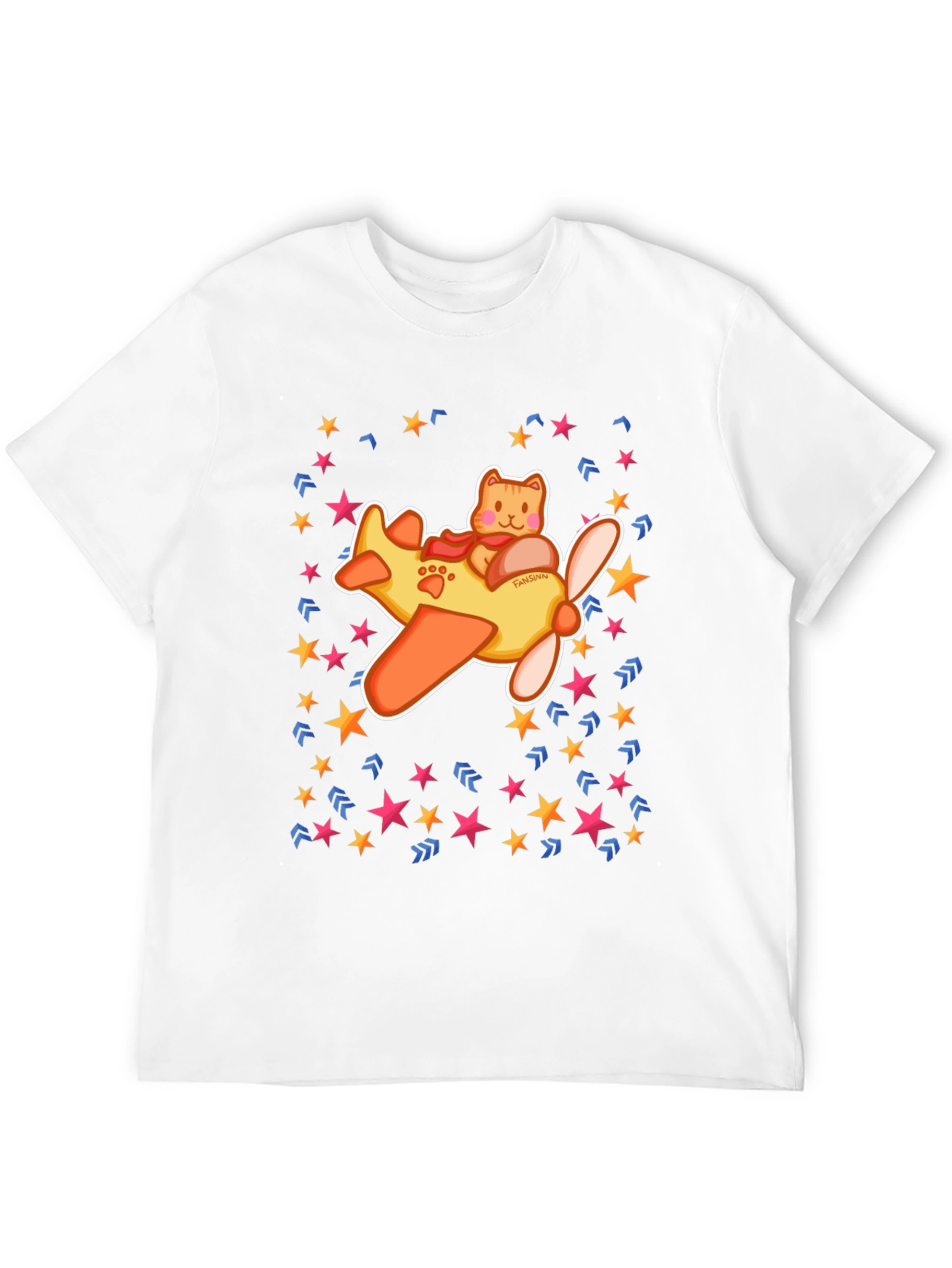 Cat Pilot T-Shirt - Fun Whimsical Design