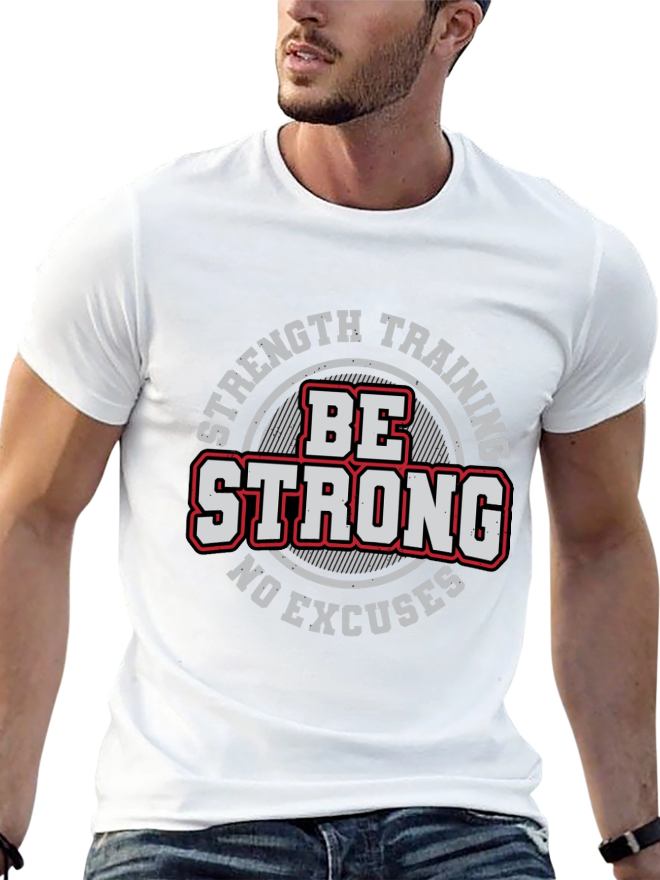 Be Strong Workout T-Shirt - Strength Training Tee