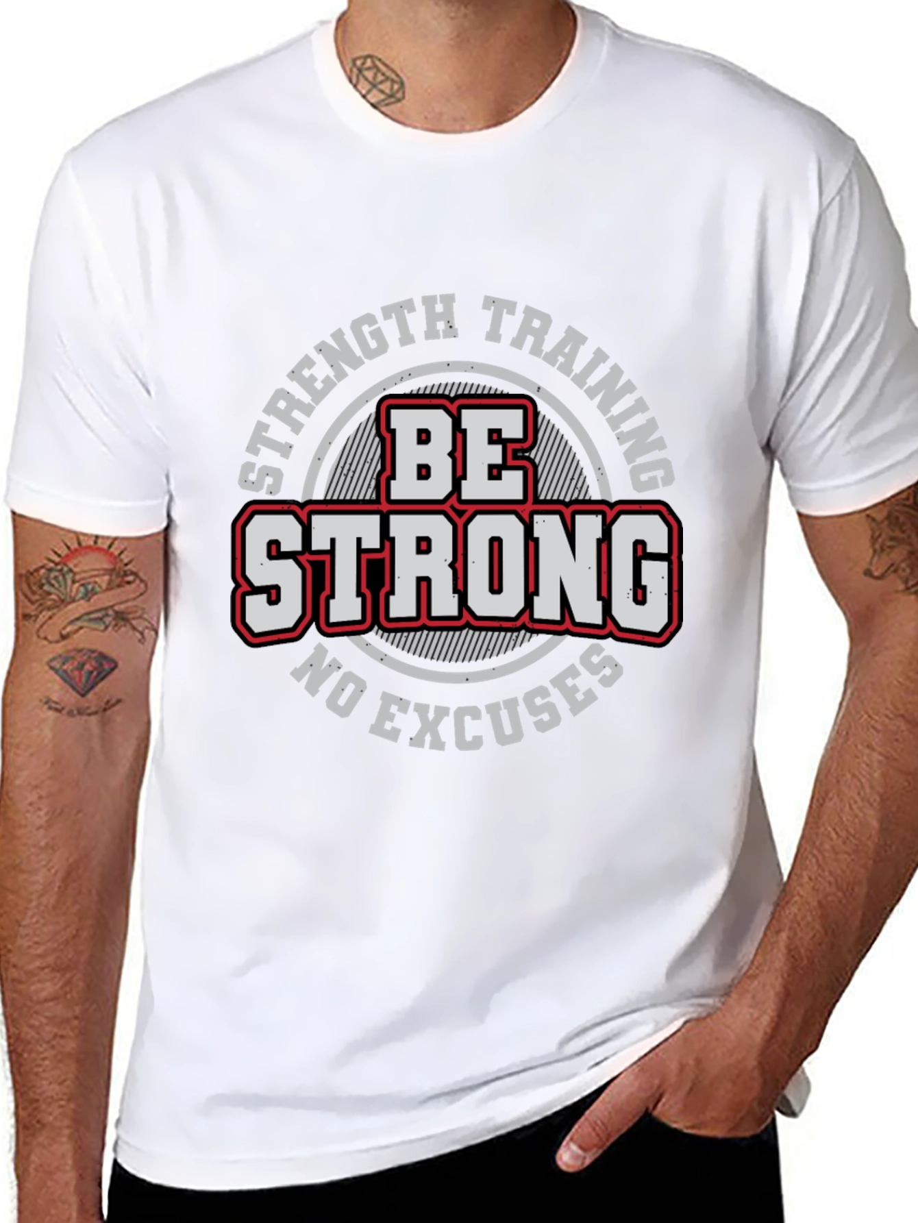 Be Strong Workout T-Shirt - Strength Training Tee