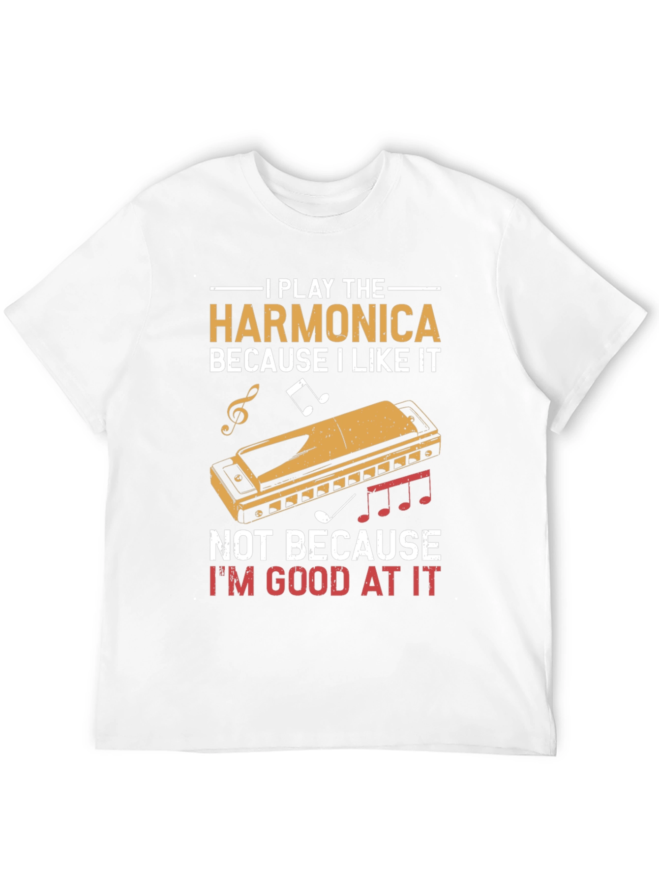 Harmonica Player T-Shirt - I Play Harmonica
