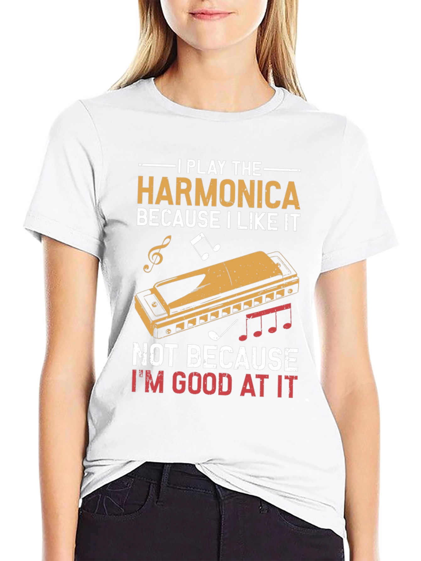 Harmonica Player T-Shirt - I Play Harmonica