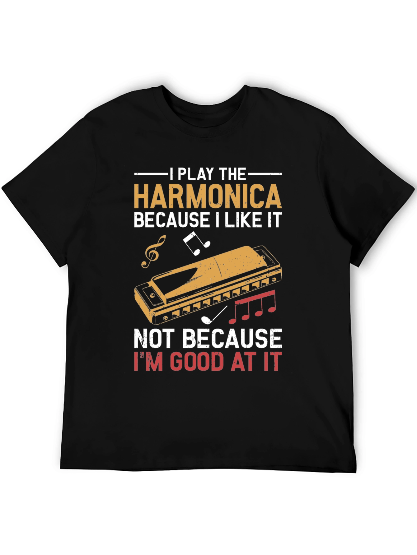 Harmonica Player T-Shirt - I Play Harmonica