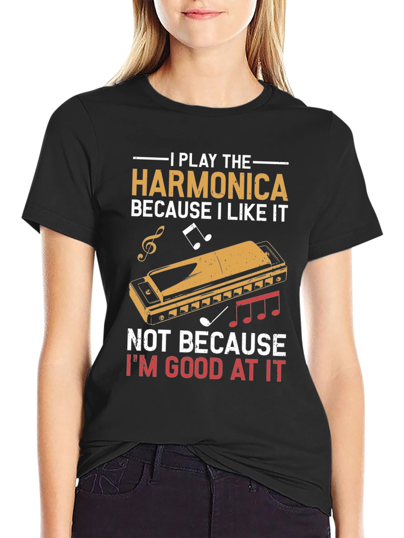 Harmonica Player T-Shirt - I Play Harmonica