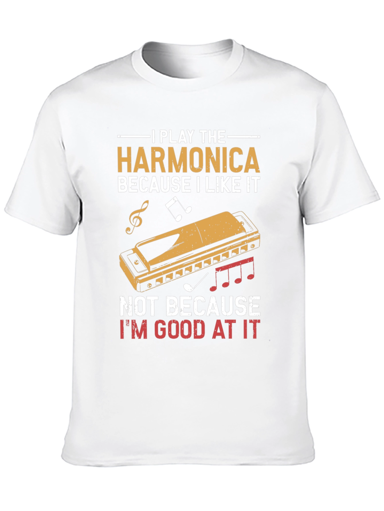 Harmonica Player T-Shirt - I Play Harmonica