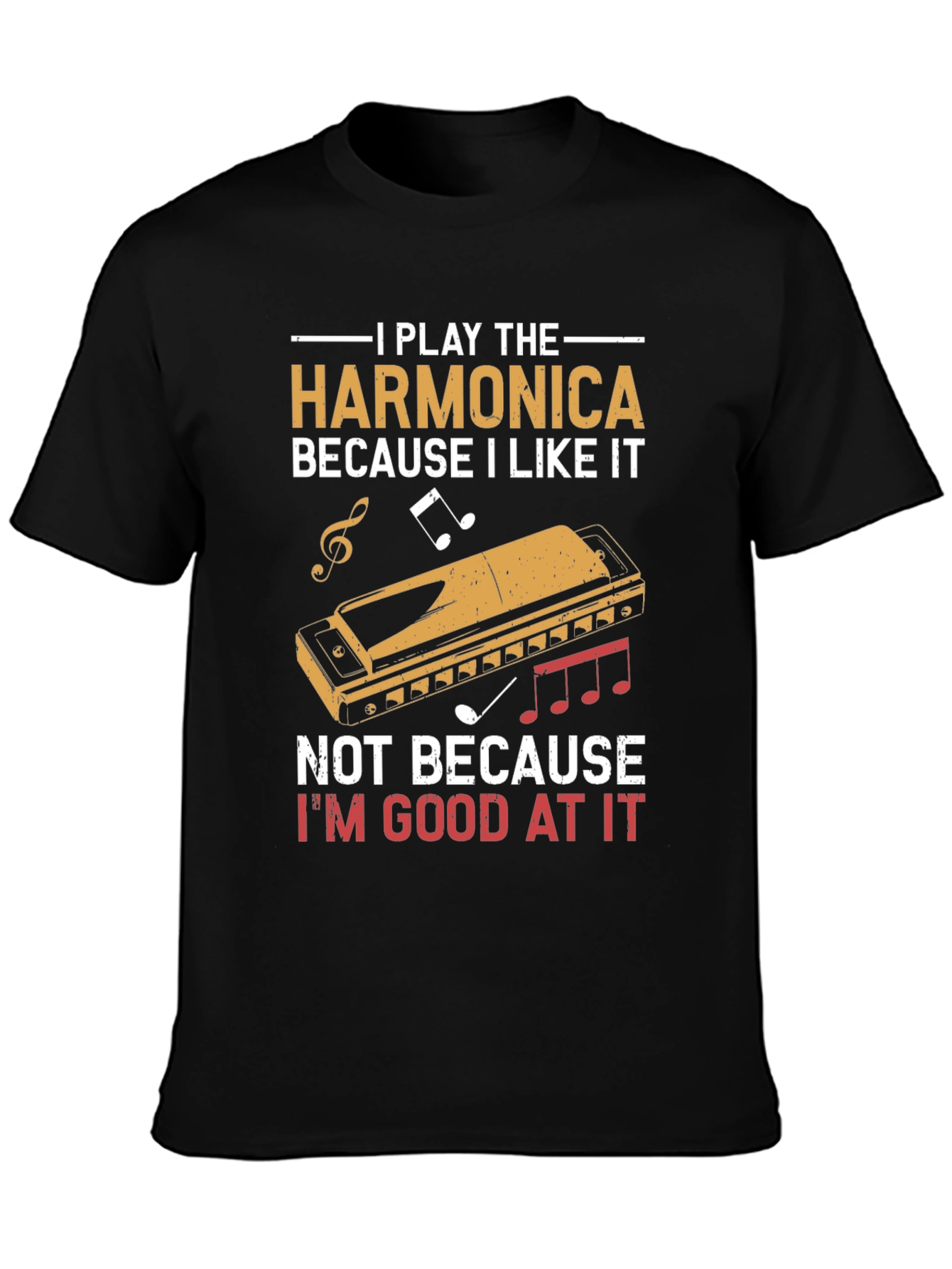 Harmonica Player T-Shirt - I Play Harmonica