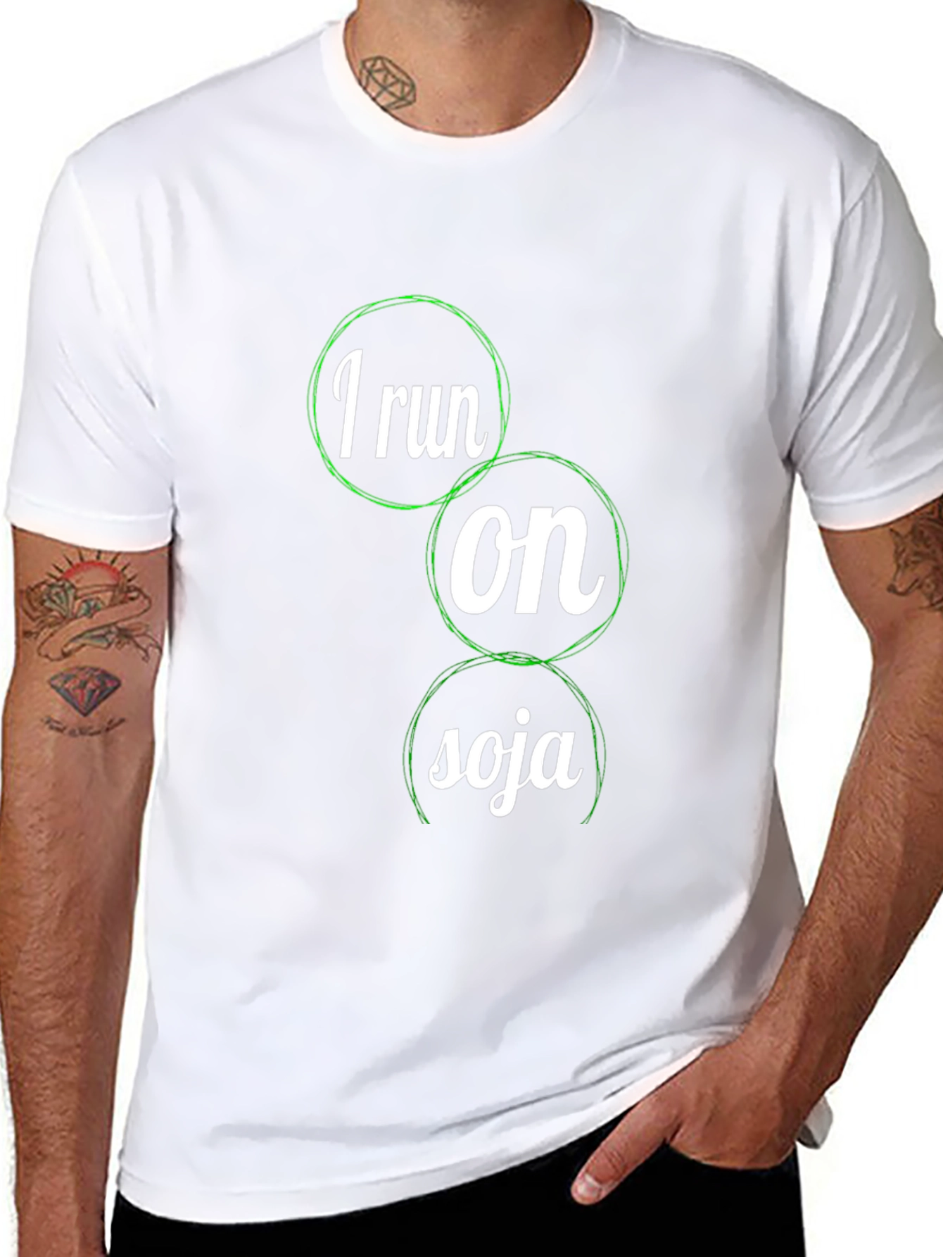 I Run on Soja - Vegan T-Shirt