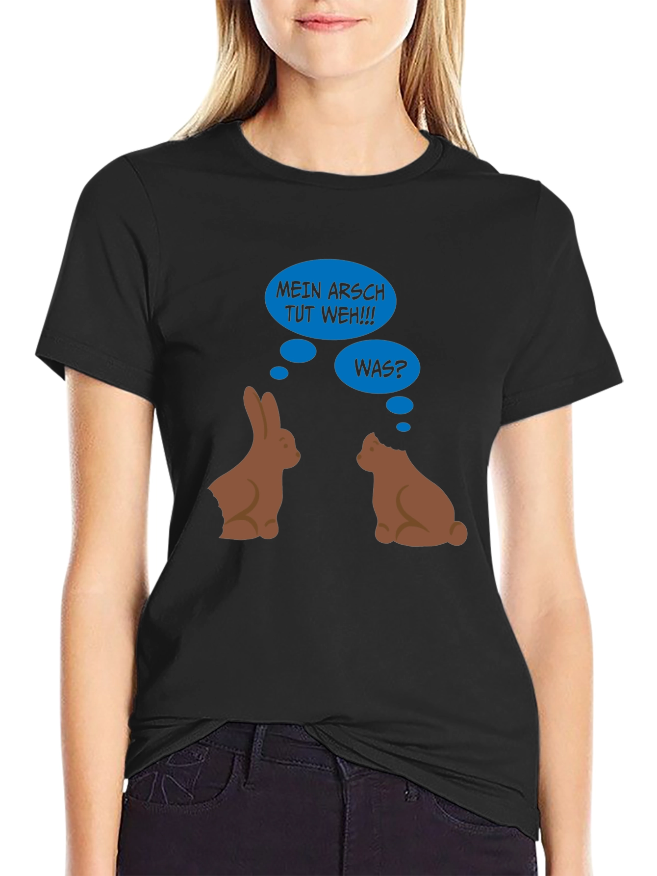 Funny Easter Bunny Butt Bite T-Shirt