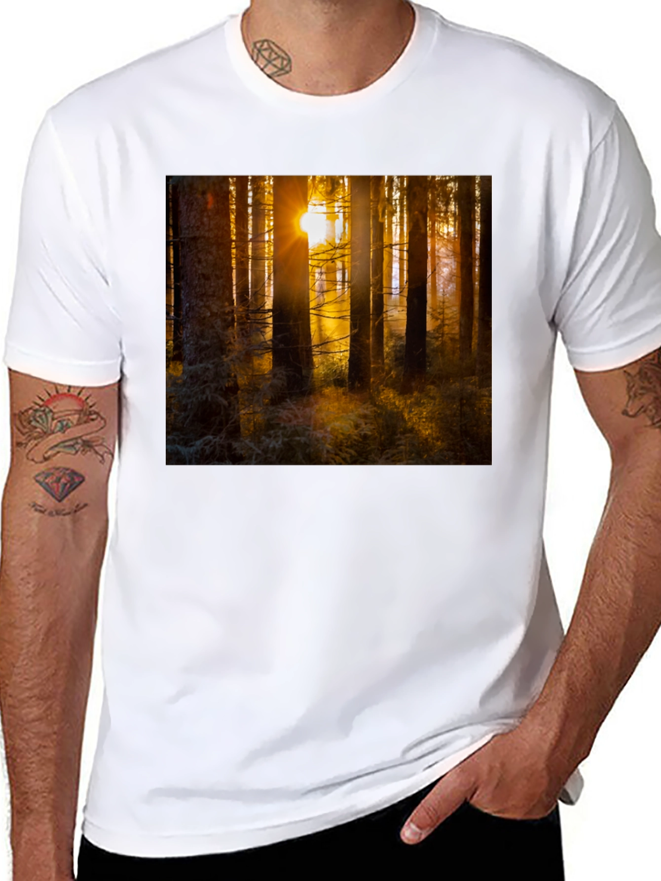 Forest Sun T-Shirt - Nature Inspired Apparel