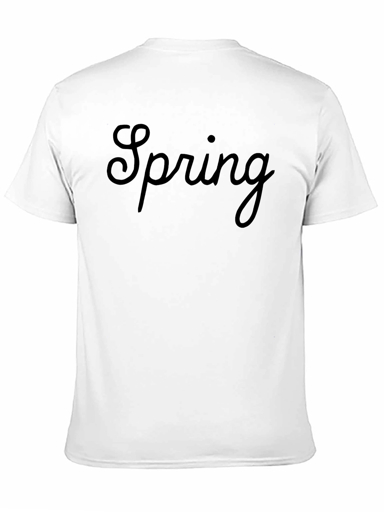 Spring Graphic T-Shirt - Stylish Black Tee