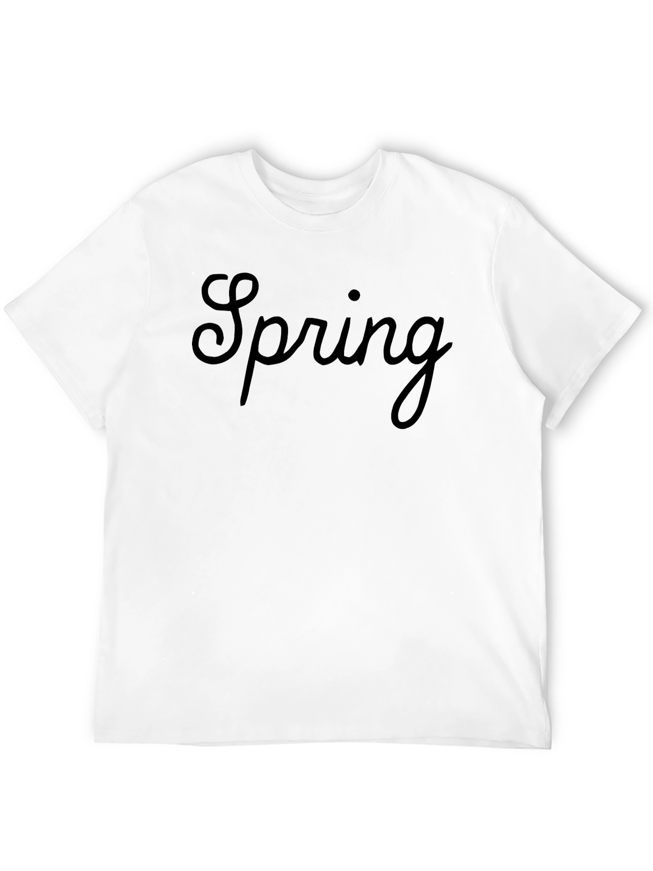 Spring Graphic T-Shirt - Stylish Black Tee