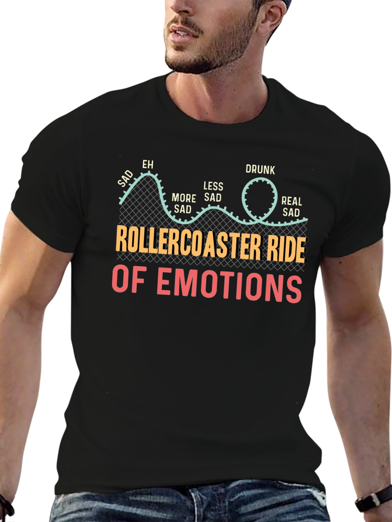 Emotional Rollercoaster Ride Graphic T-Shirt
